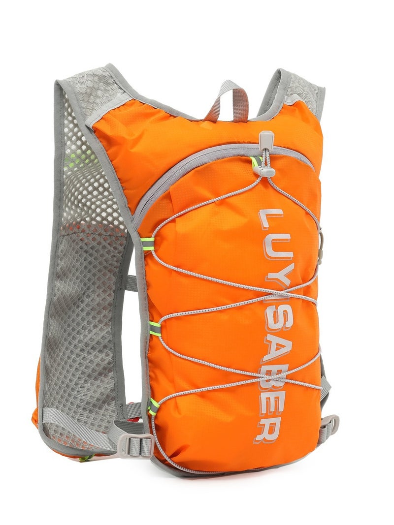 Cross-Country Marathon Running Backpack Safety Reflective Strip Riding Backpack Multifunctional Breathable Sports Backpack - Image 5